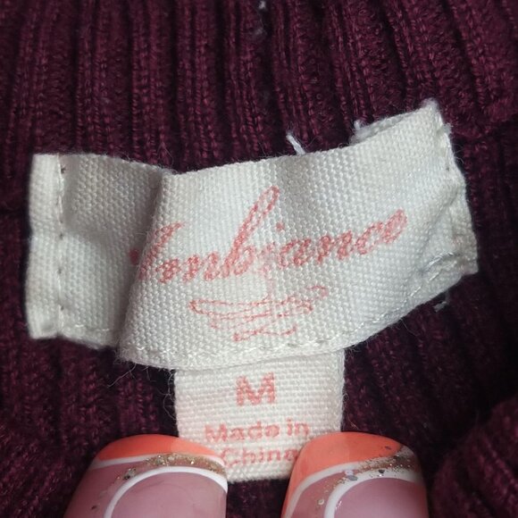 Ambience Burgundy Spandex Turtleneck Size M - Picture 3 of 9